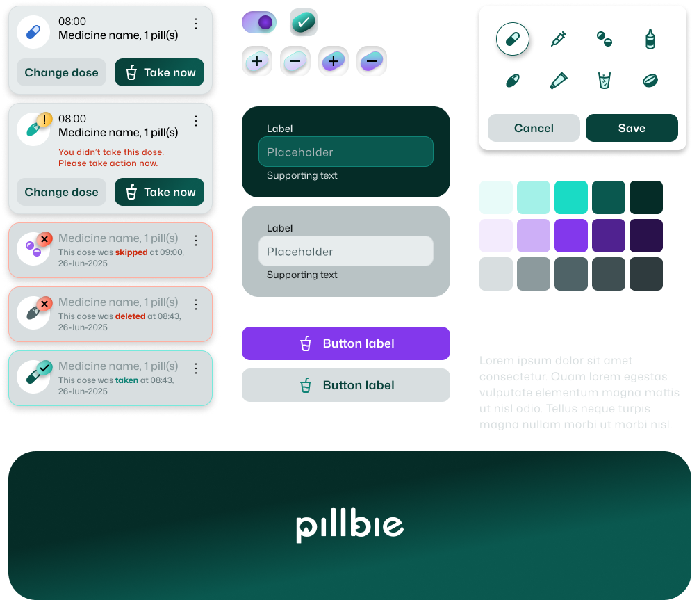 Pillbie branding